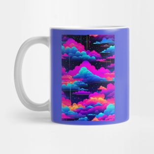 Fantasy neon clouds Mug